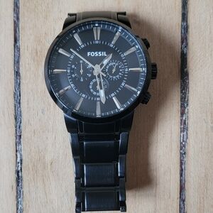 Fossil Black Chronograph Watch